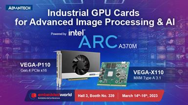 Advantech Unveils its First Embedded GPU Cards with  Intel® Arc™ Graphics at Embedded World 2023